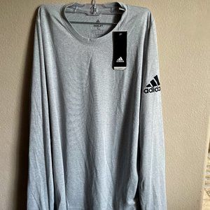 NWT Adidas Freelift lightweight workout shirt, gray, XL